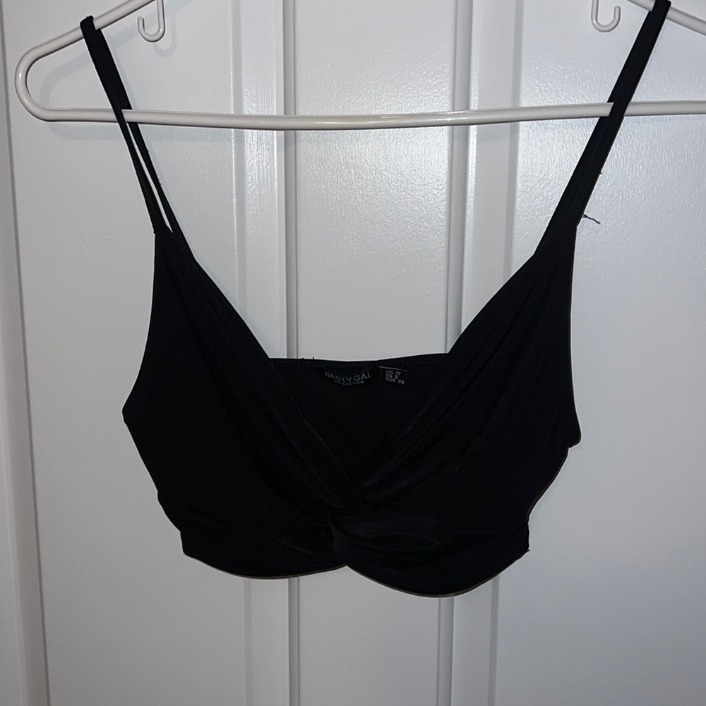 Nasty Gal Crop Top Twisted Front